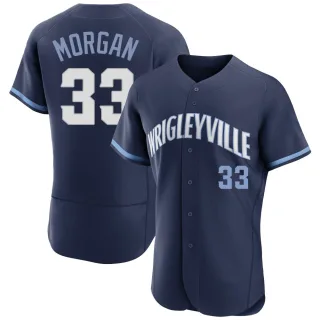 Men's Authentic Navy Eli Morgan Chicago Cubs 2021 City Connect Jersey