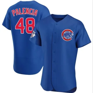 Men's Authentic Royal Daniel Palencia Chicago Cubs Alternate Jersey