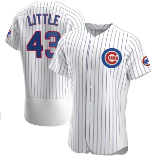 Men's Authentic White Luke Little Chicago Cubs Home Jersey