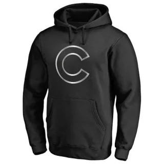 Men's Black Chicago Cubs Platinum Collection Pullover Hoodie -