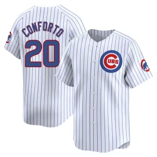 Men's Limited White Michael Conforto Chicago Cubs Home Jersey
