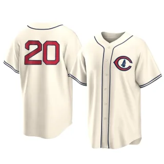 Men's Replica Cream Michael Conforto Chicago Cubs 2022 Field Of Dreams Jersey