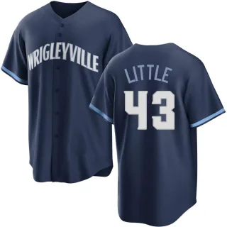 Men's Replica Navy Luke Little Chicago Cubs 2021 City Connect Jersey