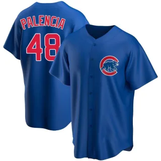Men's Replica Royal Daniel Palencia Chicago Cubs Alternate Jersey