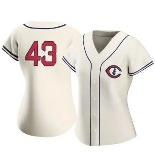 Women's Authentic Cream Luke Little Chicago Cubs 2022 Field Of Dreams Jersey