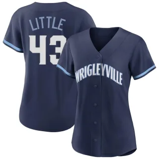 Women's Authentic Navy Luke Little Chicago Cubs 2021 City Connect Jersey