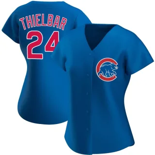 Women's Authentic Royal Caleb Thielbar Chicago Cubs Alternate Jersey