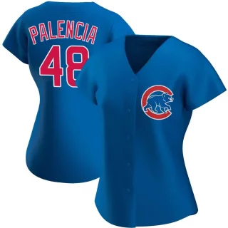 Women's Authentic Royal Daniel Palencia Chicago Cubs Alternate Jersey