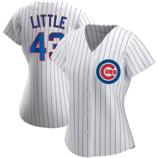 Women's Authentic White Luke Little Chicago Cubs Home Jersey