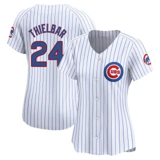 Women's Limited White Caleb Thielbar Chicago Cubs Home Jersey