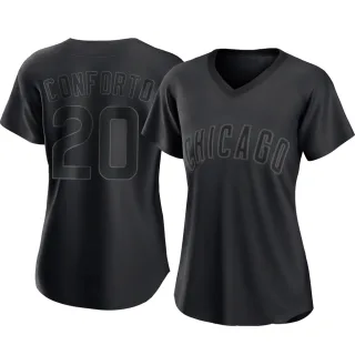 Women's Replica Black Michael Conforto Chicago Cubs Pitch Fashion Jersey