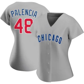 Women's Replica Gray Daniel Palencia Chicago Cubs Road Jersey