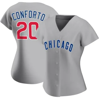 Women's Replica Gray Michael Conforto Chicago Cubs Road Jersey