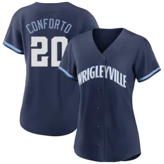 Women's Replica Navy Michael Conforto Chicago Cubs 2021 City Connect Jersey