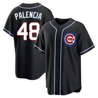 Youth Replica Black Daniel Palencia Chicago Cubs Fashion Out Jersey