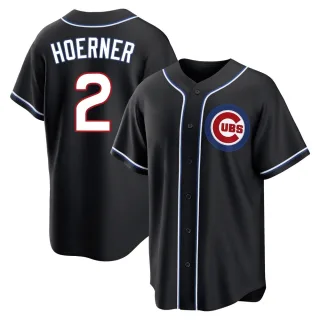 Youth Replica Black Nico Hoerner Chicago Cubs Fashion Out Jersey