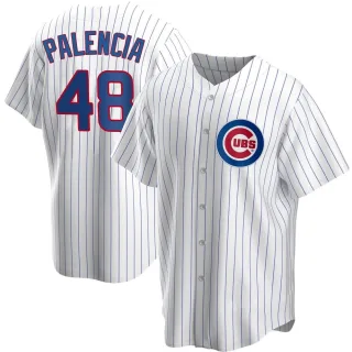Youth Replica White Daniel Palencia Chicago Cubs Home Jersey